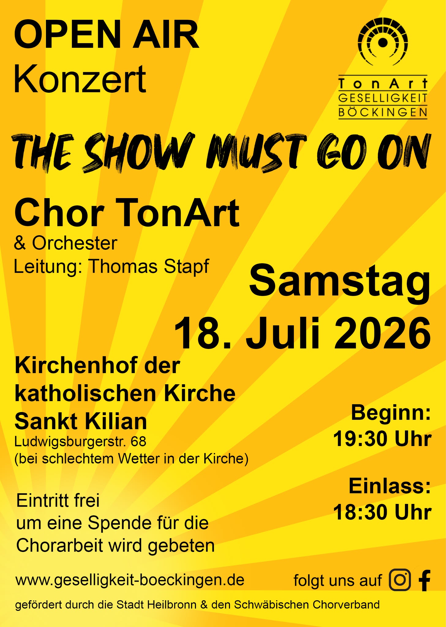 Sommerkonzert Plakat